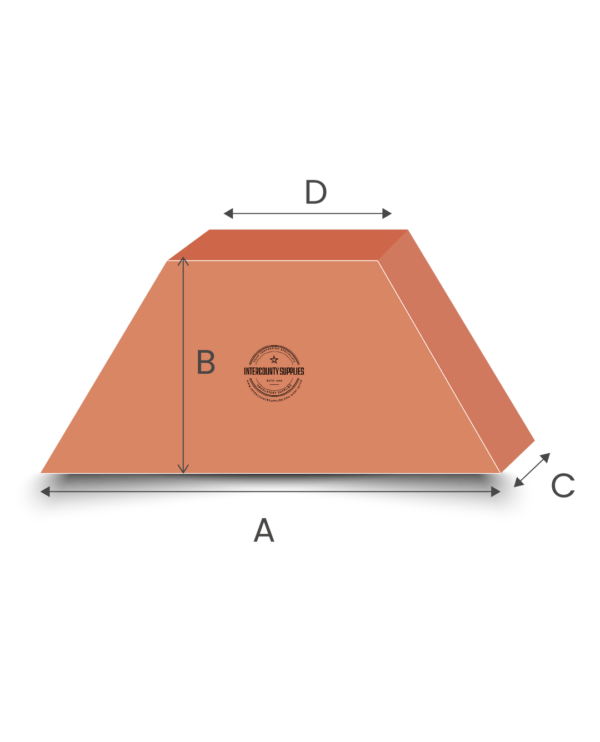 Equal sided taper foam cut to size – angled upholstery foam cushion