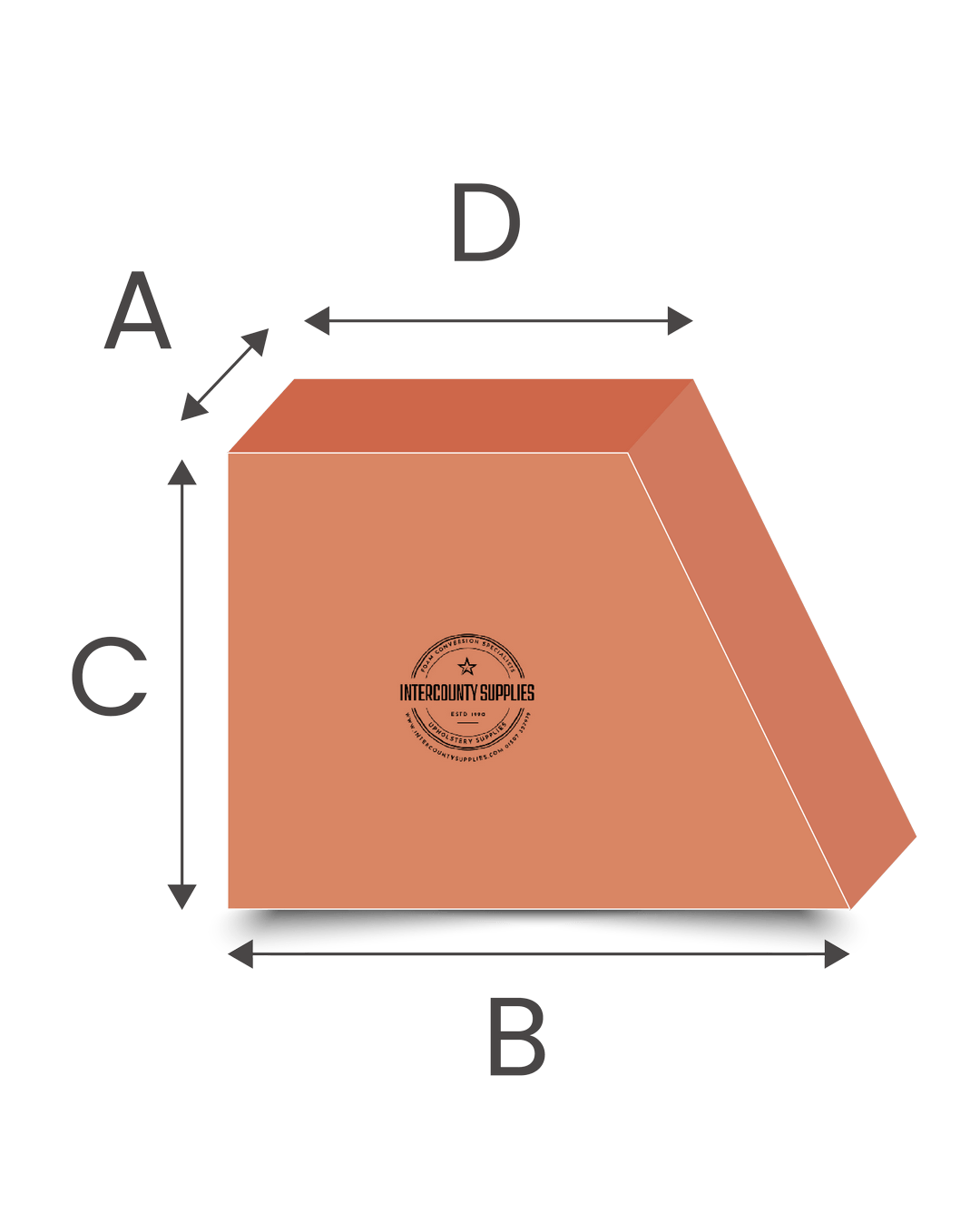 Foam wedge back cushion cut to size for sofas, chairs, and posture support