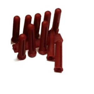 Red Wall Plugs – 6mm 5.0-7.0 .