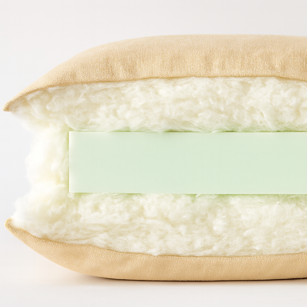 Foam Core with Feather Wrap Cusion